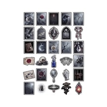30 Adet Gotik Vintage Romantik Sticker Seti - Laptop Defter Telefon İçin Çok Renkli