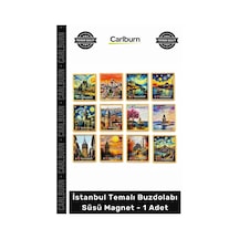Magnet Hediyelik Hatıra Turistik Dekoratif Şehir Baskılı İstanbul Temalı Buzdolabı Süsü Magnet 65145923