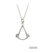 Assassin's Creed Antik Gümüş Kaplama Unisex Kolye 60 CM Gümüş
