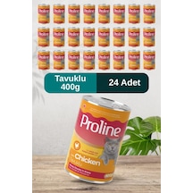 Proline Tavuklu Sos İçinde Et Parçacıklı Kedi Konservesi 400g X 24 Adet