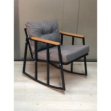 Adımshops Sallanan Sandalye Tv Koltuğu Kafe-balkon-mutfak-berjer-ofis-salon Sallanır Tekli Koltuk Gri