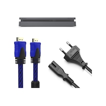 Ps4 Slim Güç Kablosu Hdmi Örgülü Kablo Set Playstation 4 Aksesuar