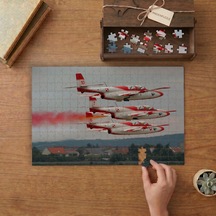 Pzl Ts-11 Iskra Jet Eğitim Uçağı Tasarımı 240 Parça Ahşap Puzzle Ahşap Kutuda Mpy20342