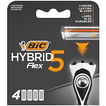 Bic Flex 5 Hybrid Yedek Tıraş Bıçağı Kartuşu 4'lü (5 Bıçak)