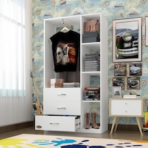 Kenzlife giysi dolabı ökkeş 175*90*40 byz gardırop 3 çekmeceli