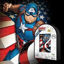 3d - America - 300 Parça Puzzle - Metal Kutu
