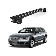 Trio-ı Audi A4 Allroad 2009 Ve Sonrası Uyumlu Siyah Kilitli Ara Atkı 120cm Port Bagaj Tavan Barı