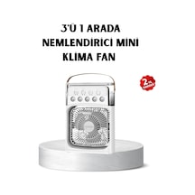 Hubrendy Kargo Usb Bağlantılı Taşınabilir Mini Klima Fan 500ml Su Hazneli Ve Sessiz Çalışma