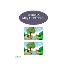 Ahşap Çocuk Puzzle 6 Parça-71