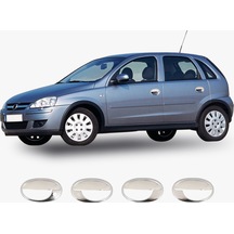 Opel Corsa C Uyumlu 2000-2007 Krom Kapı Kolu 4 Kapı Paslanmaz Çelik