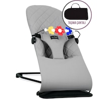 Merfbaby Oyuncaklı Ana Kucağı  - Taşıma Çantalı - Gri