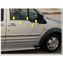 Ford Connect Krom Cam Çıtası 2002-2014 2 Parça Paslanmaz  Çelik