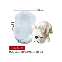 Yunboo Kreatif Shar Pei Silikon Kalıbı - Evde Çikolata, Dondurma, Mousse Ve Pasta Yapımı İçin Dıy Ev Fırın Gereci Shar Pei 06 Diğer