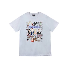 Stoned&Fame Unisex Beyaz Riverdale Southside Serpents Baskılı T-shirt Beyaz
