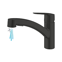 Grohe Start 303072431 90 Dönüş Açısı Spiralli Eviye Bataryası Mat Siyah