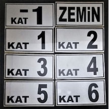 Kat Numarası 8X15Cm Kendinden Yapışkanlı -1 Den 6 Ya