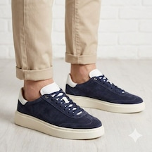 Marcobranchını Bağcıklı Düz Kalın Taban Erkek Sneaker Ayakkabı 061157m Lacivert