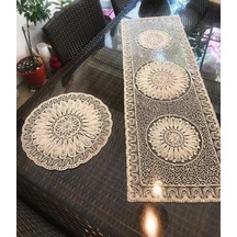 Fransız Dantelli Runner Ve Supla Takımı 1 Runner, 6 Supla Diğer