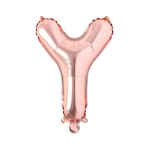 Y Harf Rose Gold Folyo Balon16 İnç 36 cm