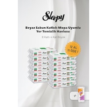 12 Al 11 Öde, Beyaz Sabunlu Mopa Uyumlu 4xl Ve Pamuk 0