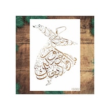 Kk Swords Stencil Tasarım Is002 Duvar Ahşap Cam Boyama Deseni