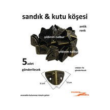 Sandık Köşesi Metal Antik Eskiteme Renk Hobi Kutu Köşesi