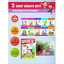 2.sınıflar İçin Okumayı Sevdiren 10 Lu Hikaye Seti Kitap Okuma Defteri Hediyeli