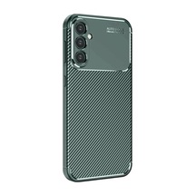 Galaxy S25 Kılıf Auto Focus Karbon Kapak - Koyu Yeşil
