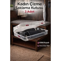 3 Adet Çizme Kutusu Beyaz