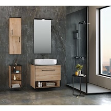 Orka Knidos 70 Cm Mdf Legnano Banyo Dolabı Takımı Ve Boy Dolabı Çok Renkli