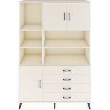 Hyperion Dolap 8 Raflı 4 Çekmeceli 3 Kapaklı 132x44x195 Aytaşı-aytaşı/aytaşı Aytası/aytası
