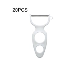 20 Adet Yaratıcı Paslanmaz Çelik Kazıma Soyma Çok Fonksiyonlu Sebze Ve Meyve Soyucu White , Size:20 Pcs Fruit Peeler White Diğer