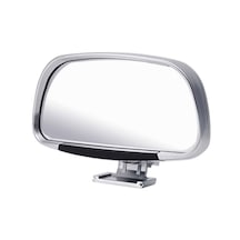 Ikkb Kör Nokta Dikiz Aynası 360 Derece Ayarlanabilir Geniş Açılı Yan Dikiz Aynası Park Kör Nokta Yardımcı Dikiz Aynası Gümüş