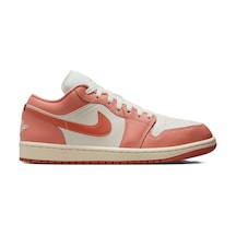 Nike Air Jordan 1 Low Leather Sneaker Unisex Hakiki Deri Günlük Spor Ayakkabı Turuncu Pembe