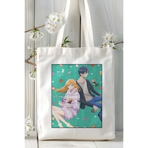 Art Hediye Yamada-kun To Lv999 No Koi Wo Suru Baskılı Bez Omuz Çantası Kişiye Özel Model 4 Çok Renkli