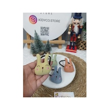 Bunny Lastik Toka 1 Adet Çok Renkli