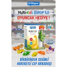 Dr. Wagner Multi-Kids Portakal Aromalı Takviye Edici Gıda 150 ML + Oyuncak Cep Arkadaşı