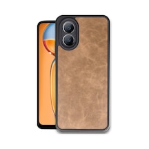 Oppo A38 Uyumlu Kılıf Aras Deri Kapak - Taba