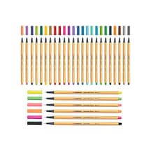 Stabilo Point 88 0.4Mm Keçe Uçlu Kalem 88-97 Füme