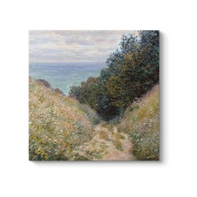 Claude Monet - Road At La Cave Tablosu 50 X 50
