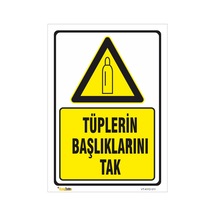 Tüplerin Başlıklarını Tak - Isg Levhası Levha-50x70 Cm Sticker