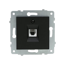 Quantum Siyah Nümeris Telefon Prizi Ovivo Çerçeve Hariçtir. 1