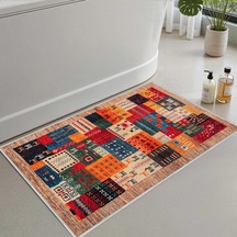 Monnhein 2'li Set Banyo Paspası, Yumuşak Banyo Halısı, Kaymaz Dot 40 x 60