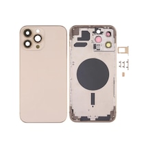 Apple Uyumlu iPhone 13 Pro Max Boş Kasa Altın