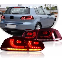 Vw Golf 6 2011- Kayar Sinyalli R20 Ledli Arka Stop Lambası