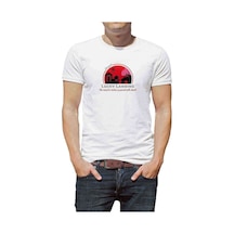 Visit Lucky Landing Baskılı Beyaz Erkek Tshirt