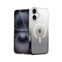 Apple Uyumlu iPhone 16 Plus Uyumlu Pummel Shiny Magsafe Kapak - Siyah