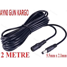 Dc Adaptör Uzatma Kablosu 2 Metre 4383A 5.5Mm X 2.1Mm Dişi Erkek