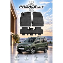 Toyota Proace City 2019+ Aracınıza Özel Üretim Havuzlu Paspas Takımı A+ -mod-