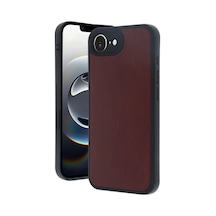 Apple iPhone Uyumlu 16e - Kılıf Aras Deri - Kapak - Bordo